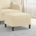 Fu&szlig;hocker Creme 60x50x41 Cm Stoff Vidaxl