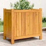 Pflanzk&uuml;bel Mit Einlage 54x31x50 Cm Massivholz Akazie - Vidaxl