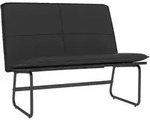Sitzbank Schwarz 100x75x76 Cm Kunstleder Vidaxl