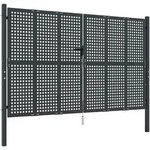 Gartentor Anthrazit 300x200 Cm Stahl Vidaxl