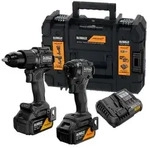 Dewalt Akku-kombopack 2-tlg 18v Akku-bohrschauber & Schlagschrauber 2 Akkus 5 Ah