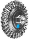 Pferd - Kegelb&uuml;rste Gezopft Kbg &Oslash; 125x15 Mm M14 Edelstahl-draht-&oslash; 0,50mm
