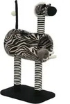 Pawhut - Kratzbaum, H&ouml;he 93 Cm, Katzenbaum Im Zebra-design, Kletterbaum Mit