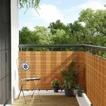 Balkon-sichtschutz Hellbraun 500x90 Cm Poly Rattan Vidaxl
