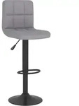 Barhocker Hellgrau Stoff Vidaxl