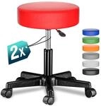 Rollhocker H&ouml;henverstellbar 10cm Polsterung 46-60cm Sitzh&ouml;he 360&deg; Drehbar &Oslash;35cm