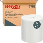 Wypall&reg; Wettask Reinig.t&uuml;cher Fusselarm L&ouml;sungsmittel, Wei&szlig; 120 T&uuml;cher Auf...