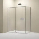 Eckdusche Bernstein Nt806 Flex Schiebet&uuml;r Nano Klarglas 140x90 Cm 8mm