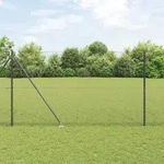Vidaxl Welded Wire Fence With Spikes 10 X 1.5 M (w X H)