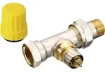 Danfoss - Ventilgeh&auml;use Ra-ur 15 R 1/2', Durchgangsausf&uuml;hrung, Matt Vernickelt