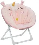 Klappsessel Aus Stoff Einhorn, Hellrosa Atmosphera For Kids