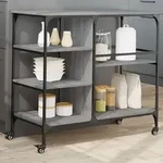 K&uuml;chenwagen Grau Sonoma 100x45x89,5 Cm Holzwerkstoff - Vidaxl