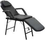 Gesichtsbehandlungsstuhl Tragbar Kunstleder 185x78x76cm Schwarz - Vidaxl