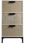 Mobili Rebecca - Rebecca Mobili Nachttisch Im Industriestil Aus Holz Und Metall...