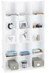 Relaxdays Steckregal Aus Kunststoff, Erweiterbares Regalsystem, 15 Belastbare
