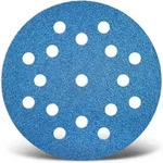 Blue Klett-schleifscheiben, 125 Mm, 17-loch, F. Exzenterschleifer, Zirkonkorund (25
