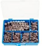 Pferd Tools Poliroll-set Inhalt 150 Stk. Zylindrische Und Konische Schleifrollen Mit