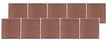 Gartenzaun Wpc 1737x186 Cm Braun Vidaxl