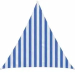 Sonnensegel Blau Und Wei&szlig; 2 X 2 X 2 M Hdpe Vidaxl