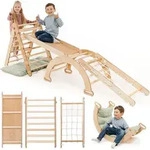 Extra Gro&szlig; 5-in-1 Indoor Kletterger&uuml;st F&uuml;r Kleinkinder - Dreiecksleiter,