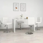 Esszimmerst&uuml;hle 4 Stk. Wei&szlig; Kunstleder Vidaxl912397