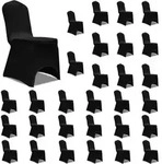 Vidaxl Chair Cover Stretch Black 30 Pcs(5x241198)