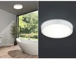 Led Bad Deckenleuchte Clarimo In Wei&szlig; Ip44, &Oslash; 33cm
