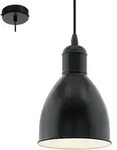 Eglo - Pendelleuchte Priddy Schwarz &Oslash; 15,5 Cm E27 Pendelleuchte