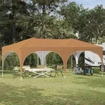 Vidaxl Pop-up Party Tent 575 X 288 X 245 Cm Beige Oxford Fabric