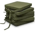 6er Set Loft Sk Stuhlkissen Olivegr&uuml;n, 45x40x5cm