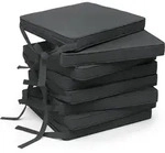 8er Set Loft Sk Stuhlkissen Graphitgrau, 45x40x5cm