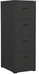 Aktenschrank Anthrazit 46x62x133 Cm Stahl - Vidaxl