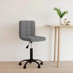 B&uuml;rostuhl Drehbar Dunkelgrau Samt Vidaxl