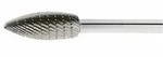 Lukas - Hss-fr&auml;sstift Form H Flamme Kopf &Oslash; 12 Mm L&auml;nge 30 Mm Zahnung 3