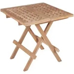 Devries Beistelltisch ""woodie"" Aus Teakholz Klappbar Holztisch Eckig 50x50x50 Cm