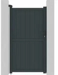 Habitat Et Jardin - Gartentor Aus Aluminium Maurice - 101.2 X 180.9 Cm - Grau