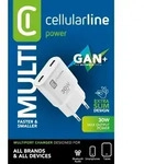 Cellularline Usb-c Duo Gan 2x30w Pd Reiselader