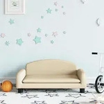 Kindersofa Creme 70x45x30 Cm Stoff Vidaxl