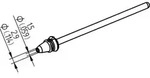 Ersa - 0742ed1529h/sb Entl&ouml;tspitze Konisch Spitzen-l&auml;nge 79.25 Mm Inhalt 1 St.