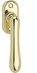 Marchesi - Fenstergriff Elegant - Sichtbar Geschraubt, 32 X 65, Messing Poliert
