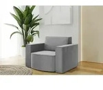Fun Moebel - Sessel Designersessel Palma In Stoff Opera Velvet Grau