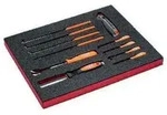 Bahco Fit&go 2/3 Schaumstoffeinlage Messer-/ahlen-/hakensatz - 11-tlg.