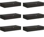 Aufbewahrungsbox 6 Pcs Anthrazit 100 X 50 X 18 Cm Vliesstoff Vidaxl