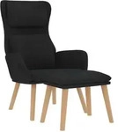 Relaxsessel Mit Hocker Schwarz Samt Vidaxl