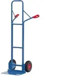 Fetra Stahlrohrkarre H&ouml;he 1600 Mm, Schaufel 300x480mm Polyurethanbereifung