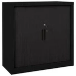 Schiebet&uuml;renschrank Stahl 90x40x90 Cm Stahl Vidaxl