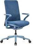 B&uuml;rostuhl / Drehstuhl Vervio R&uuml;cken 3d Netzstoff / Sitz Stoff Blau Hjh Office