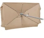 Schirm 120x190cm 38mm Rohr Beige Aluminium/textil