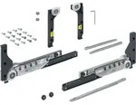 Schiebet&uuml;rbeschlag Slideline M Komplett Set 30kg Hettich