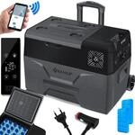 Kesser&reg; Kompressor-k&uuml;hlbox 30-50l, -20 &deg;c, Mit R&auml;dern - 30 L, Anthrazit, Schwarz